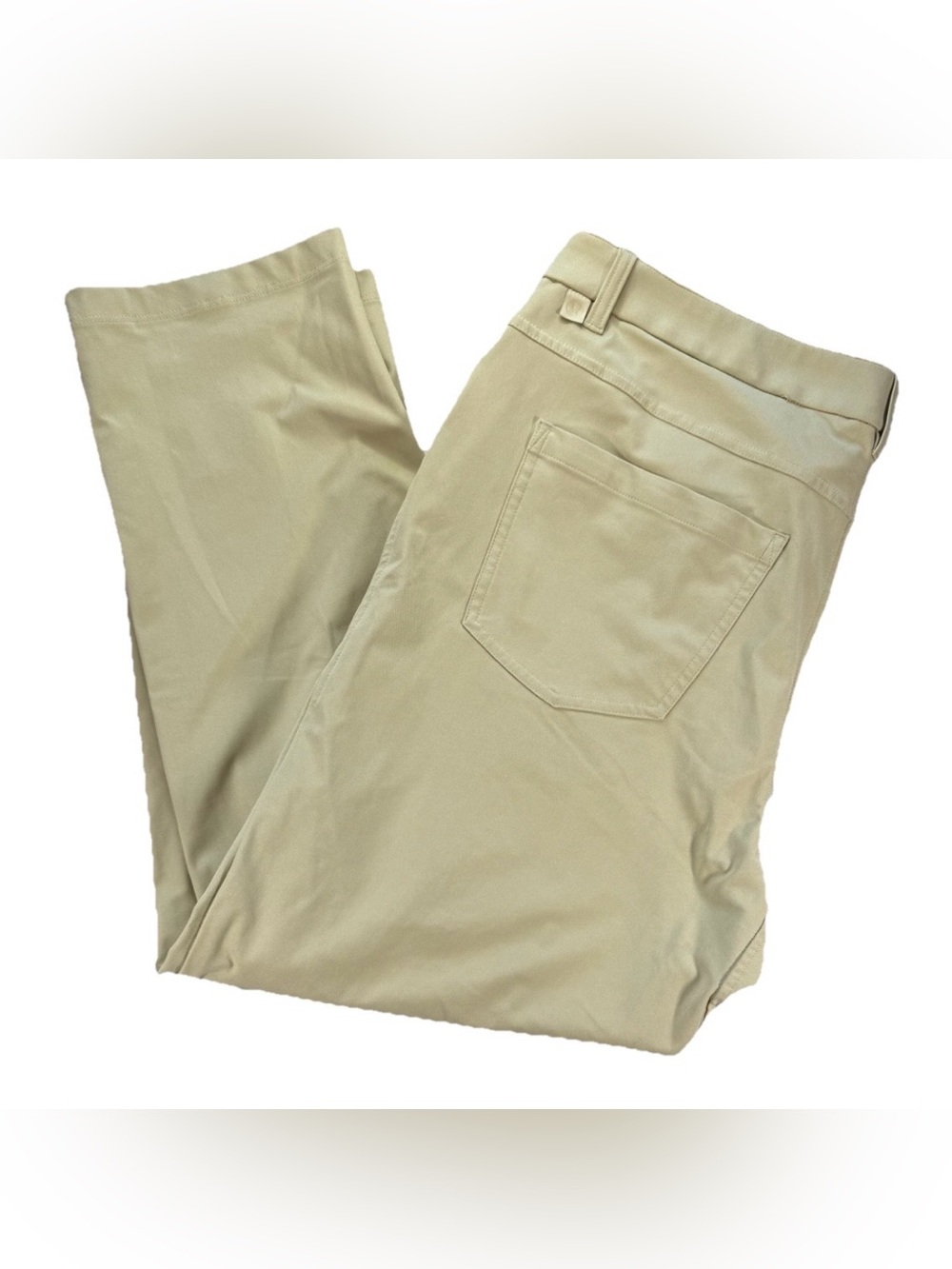 Lululemon ABC Classic Fit Beige Pants Men's 36 Beige Warpstreme Golf Preppy